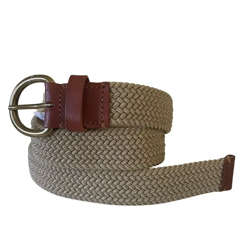 New Gap Woven Stretch Belt Khaki Size 36